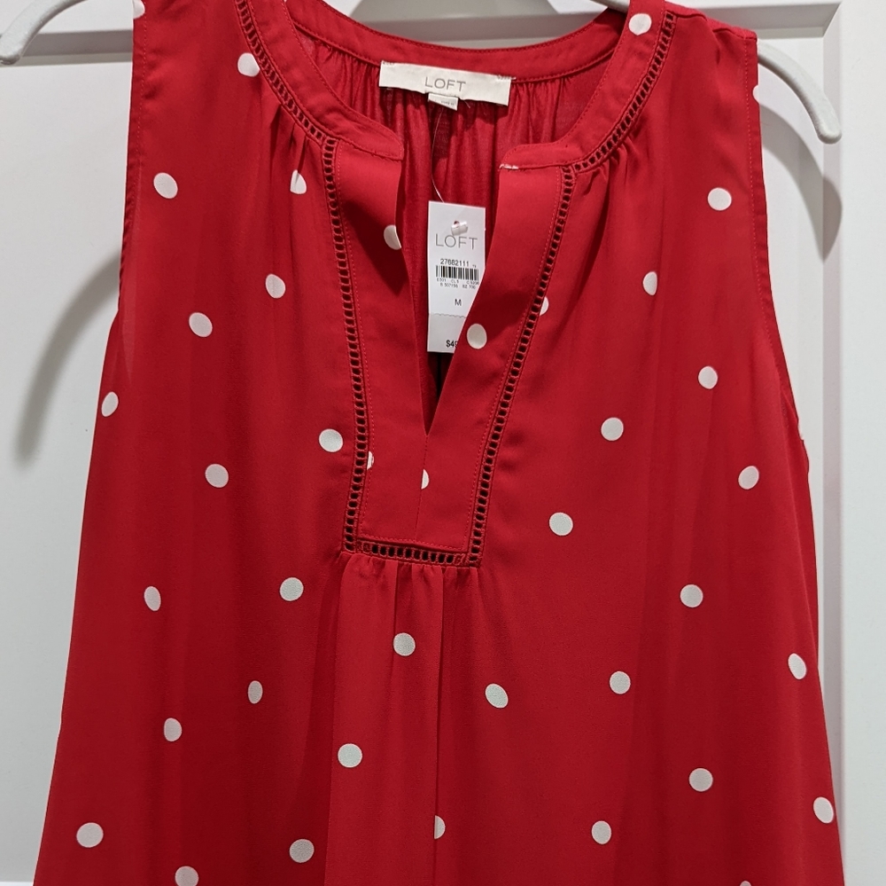 Mixed media sleeveless top